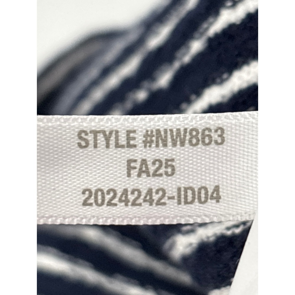 Madewell Blue White Striped Terry Cloth Henley Short Sleeve Top size XS NW863 - Picture 13 of 13